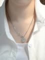 thumb 925 Sterling Silver Elephant Vintage Asymmetric chain  Necklace 1