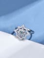 thumb 925 Sterling Silver Cubic Zirconia Star Luxury Band Ring 2