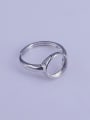 thumb 925 Sterling Silver 18K White Gold Plated Round Ring Setting Stone size: 10*10mm 2