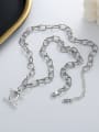thumb 925 Sterling Silver Geometric Vintage Cuban Necklace 2