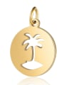 thumb Stainless steel Tree Charm Height : 14.5mm , Width: 20 mm 1
