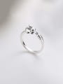 thumb 925 Sterling Silver Icon Rabbit Cute Band Ring 2