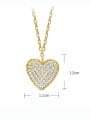 thumb 925 Sterling Silver Cubic Zirconia Heart Dainty Necklace 2