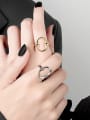 thumb 925 Sterling Silver Geometric Minimalist Band Ring 2
