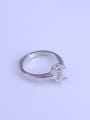 thumb 925 Sterling Silver 18K White Gold Plated Oval Ring Setting Stone size: 6*8mm 2