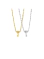 thumb Stainless steel Gold Key Minimalist Necklace 1