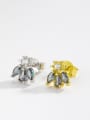 thumb 925 Sterling Silver Cubic Zirconia Bee Dainty Stud Earring 3