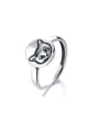 thumb 925 Sterling Silver Icon  Fox Vintage Band Ring 0