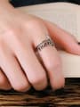 thumb 925 Sterling Silver Letter Vintage Band Ring 2