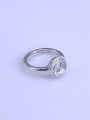 thumb 925 Sterling Silver 18K White Gold Plated Round Ring Setting Stone size: 7*7mm 2