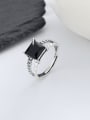 thumb 925 Sterling Silver Cubic Zirconia Geometric Vintage Ring 3