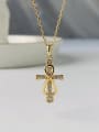 thumb 925 Sterling Silver Cubic Zirconia Cross Vintage Necklace 3