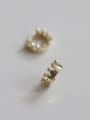 thumb 925 Sterling Silver Crown Minimalist Clip Earring 0