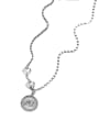 thumb 925 Sterling Silver Elephant Vintage Asymmetric chain  Necklace 2