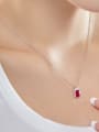 thumb 925 Sterling Silver 5A Cubic Zirconia Geometric Luxury Necklace 1