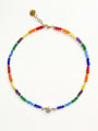 thumb Tila Bead Multi Color Bohemia Freshwater Pearls Handmade Beading Necklace 0