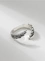 thumb 925 Sterling Silver Wing Vintage Band Ring 0