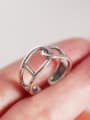 thumb 925 Sterling Silver Geometric Minimalist Band Ring 1