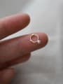 thumb 925 Sterling Silver Freshwater Pearl Geometric Dainty Stud Earring 2