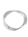 thumb 925 Sterling Silver Mobius twist Band Ring 0