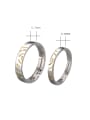 thumb 925 Sterling Silver Geometric Minimalist Couple Ring 2