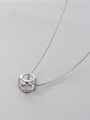 thumb 925 Sterling Silver Square Minimalist Necklace 2