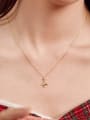 thumb 925 Sterling Silver Cubic Zirconia Christmas Seris Cute Necklace 1