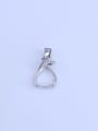 thumb 925 Sterling Silver Water Drop Pendant Setting Stone size: 10*11mm 0