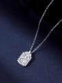 thumb 925 Sterling Silver 5A Cubic Zirconia Geometric Luxury Necklace 2