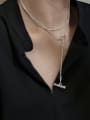 thumb 925 Sterling Silver Tassel Trend Lariat Necklace 1