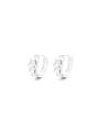 thumb 925 Sterling Silver Geometric Dainty Stud Earring 0