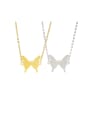 thumb Stainless steel Butterfly Minimalist Necklace 1