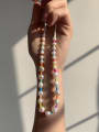 thumb Freshwater Pearl Multi Color Round Bohemia Handmade Beading Necklace 1