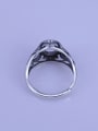 thumb 925 Sterling Silver Geometric Ring Setting Stone size: 7*8mm 2