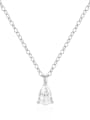 thumb 925 Sterling Silver Cubic Zirconia Water Drop Minimalist Necklace 3