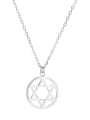thumb 925 Sterling Silver Hollow Star Minimalist Necklace 0
