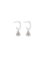 thumb 925 Sterling Silver Cubic Zirconia Tassel Dainty Hook Earring 0