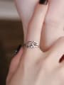 thumb 925 Sterling Silver Hollow  Star Vintage Ring 1