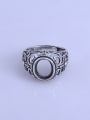 thumb 925 Sterling Silver Geometric Ring Setting Stone size: 8*10mm 0