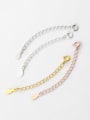 thumb S925 silver plated gold with spring buckle tail chain 1
