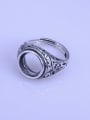 thumb 925 Sterling Silver Round Ring Setting Stone size: 11*11mm 1