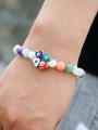thumb Multi Color Carnelian Stone Evil Eye Trend Handmade Beaded Bracelet 1
