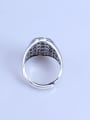 thumb 925 Sterling Silver Geometric Ring Setting Stone size: 12*18mm 2