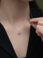 thumb 925 Sterling Silver Cubic Zirconia Geometric Dainty Necklace 1