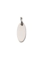 thumb Stainless steel oval tail tag / tag with hanging ring 0