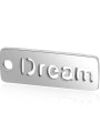 thumb Stainless steel Letter Charm Height : 17 mm , Width: 6 mm 0