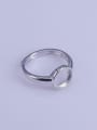 thumb 925 Sterling Silver 18K White Gold Plated Round Ring Setting Stone size: 8*8mm 2