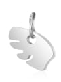 thumb Stainless steel Bear Charm Height : 8 mm , Width: 9 mm 1