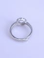 thumb 925 Sterling Silver 18K White Gold Plated Round Ring Setting Stone size: 6*6mm 2