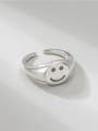 thumb 925 Sterling Silver Smiley Vintage Band Ring 2